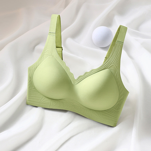 Hot bán liền mạch lớn ngực của phụ nữ đồ lót thu thập mà không có vòng thép cố định Cup Bra cho trang phục hàng ngày - Product Image 5