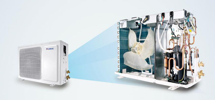 4D air flow floor stand air conditioner R410A 60k big size