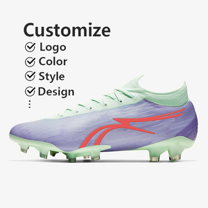 Personalizado OEM alto tobillo profesional precio barato <span class=keywords><strong>botas</strong></span> de fútbol de césped <span class=keywords><strong>artificial</strong></span> zapatos de fútbol <span class=keywords><strong>para</strong></span> los hombres - Product Image 1