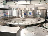 Machine de remplissage automatique commerciale d'eau gazeuse et de boissons, haute capacité, contrôlée par PLC, pour ligne de production de bouteilles PET, avec boîtier d'engrenages
