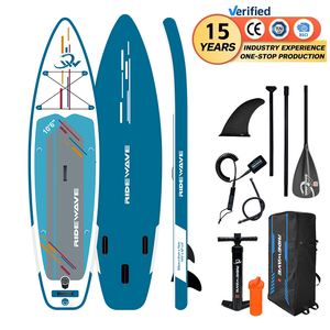 RIDEWAVE Léger Stand-up Paddleboard pour Débutants <span class=keywords><strong>Meilleur</strong></span> Touring SUP Surf Doux Planche de Surf Drop Stitch Matériel pour la Pêche - Product Image 1