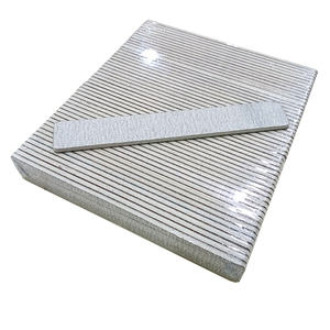 Custom nail tool disposable square zebra gray 100/180 nail file
