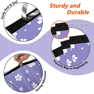 Ukuran Global Poly Mailers 9x1 2/12x16 100 MOQ hitam putih merah e-commerce ekspor siap - Product Image 3