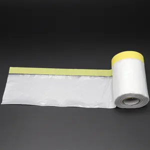 High Quality Pre Taped Plastic HDPE Masking Film Adhesive Masking Film In China