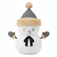 Poupée en peluche bonhomme de neige en peluche personnalisée en usine mignon peluche à câliner peluches personnalisées comme cadeau de Noël