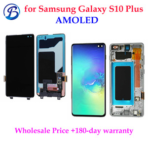 ของแท้สำหรับ Samsung Galaxy <span class=keywords><strong>S10</strong></span> Plus <span class=keywords><strong>S10</strong></span> SM-G975F ซัมซุงบวก6.4 "Dynamic AMOLED 3040x1440พร้อมกรอบลาย<span class=keywords><strong>น</strong></span>ิ้วมือ - Product Image 6
