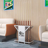 Support pour bâtons de billard/tennis de table - Étagère de rangement en métal sur pied - Durable, multifonctionnel, usage public - Fabrication sur mesure