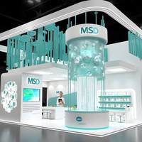 Stand d'exposition moderne MEGA, assemblage modulaire pour boutique éphémère, centre commercial, événement, spectacle