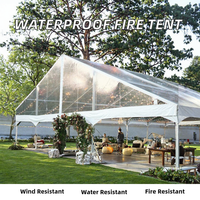 Tente en PVC transparent ignifuge imperméable de haute qualité à une seule couche pour événements de mariage, utilisable en intérieur/extérieur