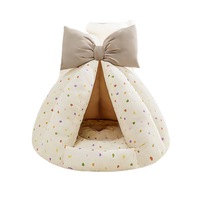 Lit pliable de luxe pour animaux de compagnie, coussin amovible et lavable pour petits chiens et chats, utilisation intérieure et extérieure toutes saisons