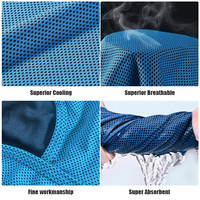 Nouvelle Tendance 2026 : Serviette Rafraîchissante à Capuche en Maille avec Bouton, Tissu Rafraîchissant Avancé, Protection Solaire pour Hommes et Femmes