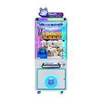 Machine à griffes à peluches d'arcade à monnayeur, à choix de couleurs multiples, économique, avec construction métallique, garantie 1 an