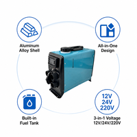 Chauffage de stationnement universel pour voiture (Webasto Diesel Air Style) 2kW 5kW 12V 24V pour rétrofit/amélioration