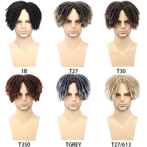 Peluquín natural afro para hombres y mujeres, tupé masculino de <span class=keywords><strong>pelo</strong></span> sintético con la mejor orden personalizada, 15x17 - Product Image 6