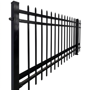 Paneles de Cerca de Acero Galvanizado al por Mayor de Fábrica, Cercas Metálicas de Seguridad para Exteriores Personalizadas con Postes - Product Image 1