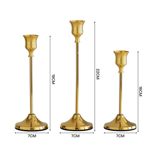 Luxury Metal Gold Wedding Tapered <strong>Candle</strong> <strong>Holder</strong> Iron <strong>Candle</strong> <strong>Holder</strong> Gold Iron <strong>Candle</strong> <strong>Holder</strong> For Wedding Dinning Decorative - Product Image 3