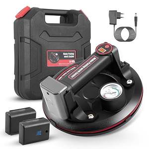 8-Zoll Hochleistungs-Industrie-Lithiumbatterie-Glas-Saugnapf Vakuum-Fliesenheber mit Manometer Fensterheber Hebewerkzeuge - Product Image 1