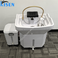 Luxe Bac Head Spa Thérapie Lavage Des Cheveux Pas De Plomberie Portable Shampooing Bassin Évier Avec Réservoir D'eau 60l et Réservoir D'eau Sale 18l