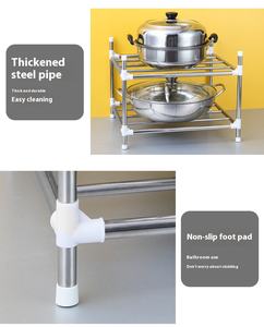 Support de rangement de cuisine Offre Spéciale Casseroles et poêles Organisateur de micro-ondes multifonction Support de <span class=keywords><strong>boulanger</strong></span> Simple avec poulie - Product Image 4