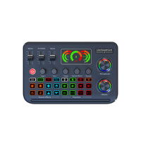 Carte son live brevetée F996MAX, interface audio, batterie intégrée 1200mAh, 6h d'autonomie, 12 effets, OTG, suppression du bruit sans fil