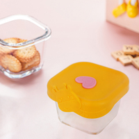 Cute Baby Food Storage Box Bol à légumes en verre pour la soupe Egg Steam Tasse pratique pour la nutrition du nourrisson