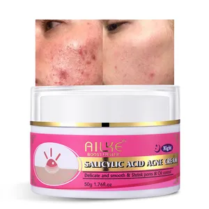 Private Label naturale acido salicilico restringe i pori rimuovere le cicatrici da Acne idratante la rimozione dell'acne crema per il viso