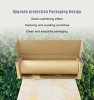 Dispensador de cajas de papel de panal de una sola capa con logotipo de Color personalizado, papel artesanal reciclado respetuoso con el medio ambiente