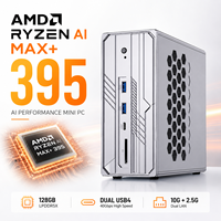 Mini PC AMD Ryzen AI MAX+ PRO 395 AI, 126 TOPS, 128GB LPDDR5X, 2 M.2 NVMe, Estación de Trabajo 4K AI para Inferencia de IA OpenClaw Edge