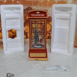 สินค้ามาใหม่ ไฟ LED โทรศัพท์บูธ 1 ลิตร แสงวอร์มไวท์ พร้อมน้ำ สำหรับตกแต่งวันคริสต์มาส ของขวัญสำหรับเด็ก - Product Image 6