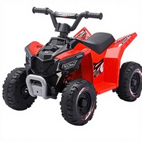 Quad électrique tout-terrain pour enfants avec fonction MP3 et volant de direction au pied pour les jeux en extérieur