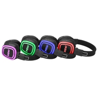 Équipement de disco silencieux en gros de 500 mètres, casque de disco silencieux RF890 avec options d'émetteur XLR/RCA/AUX/MIC pour soirées disco