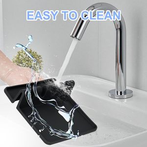 Factory Custom Food Grade <b>Silicone</b> <b>Utensil</b> Rest with Drip Tray 4 Slot Spoon Holder <b>Kitchen</b> Counter Organizer - Product Image 3