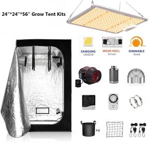 Indoor Box Hydroponics Waterproof 600D 1680d 100x100x200 CM Hydroponics Mushroom Growing Tent Full Kit with Fan