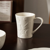 Vaisselle de mariage de restaurant de luxe, bol à salade en céramique blanche avec motif de coquillage d'étoile de mer, assiettes à steak, service de vaisselle en porcelaine