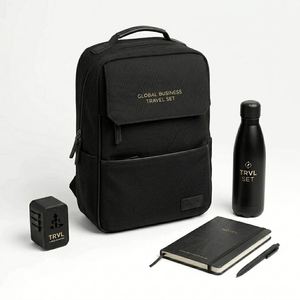 Set de Viaje de Negocios Global Personalizado 2026: Mochila con Cuaderno, Bolígrafo y Botella de Agua Aislada |   Regalo Corporativo para Ejecutivos - Product Image 3