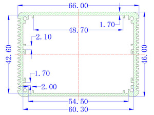 Alüminyum Elektronik Proje Kutusu Soğutucu Muhafazası Eloksallı Ekstrüzyon Alüminyum Kasa Alüminyum Muhafaza Elektronik Proje Kutusu - Product Image 5