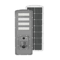 Lampu Jalan Led luar ruangan, lampu jalan tenaga surya terintegrasi 60w 80w 100w tahan air semua dalam satu