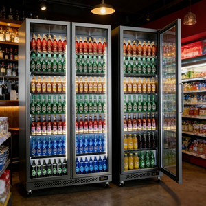 Réfrigérateur de présentation de boissons <span class=keywords><strong>multi</strong></span>-portes en acier inoxydable pour usage commercial - Product Image 6