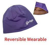 Bonnet chaud réversible, portable, multi-angles, disponible en plusieurs couleurs et motifs personnalisables pour s'adapter à votre logo