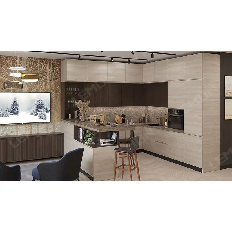 Smart Kitchen Gadgets Modern Lacquer Durable Island Pantry Units Muebles De Cocina Cuisine Cabinet Kitchen Furniture