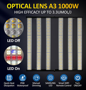 800W <span class=keywords><strong>LED</strong></span> cresce a luz espectro completo crescer lâmpada com IP68 luz solar planta luz para mudas Veg e Bloom crescer luminárias - Product Image 5