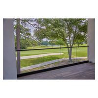 Personnalisez la conception de gril de balcon de garde-corps en verre de ménage avec le canal en U d'aluminium