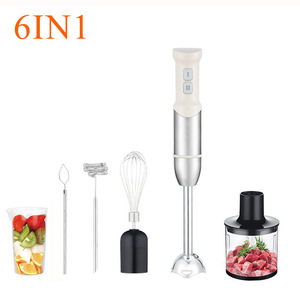 Procesador de alimentos portátil 6 en 1, licuadora eléctrica, máquina para preparar comida para bebés, portátil, de alta eficiencia, sin BPA, menos de 1 litro, color blanco marfil - Product Image 4