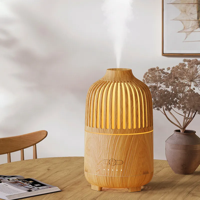 Wooden Aromatherapy Diffuser 500ml Aroma Diffuser Air Humidifier Essential Oil Diffuser