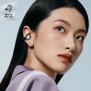 Như-01 Không Dây Earbuds Mở Tai Clip Tai Nghe Không Khí Dẫn Tai Nghe LED Hiển Thị Điện Tai Nghe Thể Thao