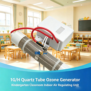 Générateur d'ozone à tube de quartz, refroidissement par air, optimisation de l'air intérieur, optimisation de l'environnement aérien pour les laboratoires, 10MG/H-2G/H - Product Image 1
