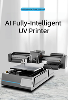 Nouvelle machine d'impression à plat UV entièrement automatique 6090 à 3 têtes XP600, encre blanche, vernis, impression cylindrique, étiquettes en cristal, rouleau, 2880 DPI