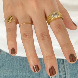 Anillo fino <span class=keywords><strong>de</strong></span> acero inoxidable para mujer, sortija <span class=keywords><strong>de</strong></span> oro sólido <span class=keywords><strong>de</strong></span> 18k con flor <span class=keywords><strong>de</strong></span> nacimiento, sortija <span class=keywords><strong>de</strong></span> joyería <span class=keywords><strong>de</strong></span> regalo para cumpleaños y Día <span class=keywords><strong>de</strong></span> la madre - Product Image 6