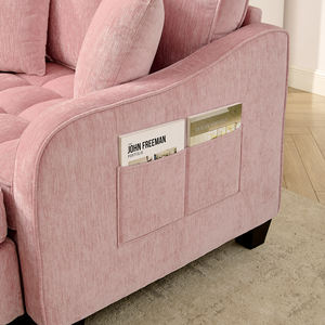 <span class=keywords><strong>Sofá</strong></span> <span class=keywords><strong>Cama</strong></span> Cuadrado de Dos Plazas, <span class=keywords><strong>Chaise</strong></span> <span class=keywords><strong>Longue</strong></span> Doble, Reposabrazos/Respaldo/Reposapiés Irregulares, Dos Cojines Pequeños - Moderno - Product Image 5