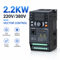 Variateur de fréquence 2,2 kW VFD monophasé 220 V vers triphasé 380 V, variateur de fréquence AC
